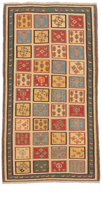 Bild von Afschar-Tabii aus Persien in der Größe 197 x 108 cm