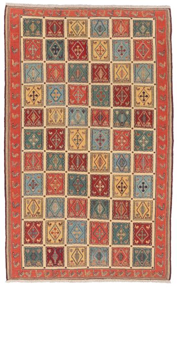 Bild von Afschar-Tabii aus Persien in der Größe 226 x 140 cm