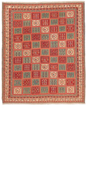 Bild von Afschar-Tabii aus Persien in der Größe 249 x 210 cm