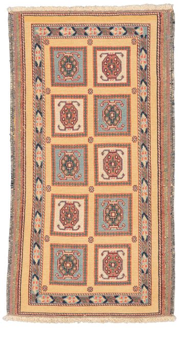 Bild von Afschar-Tabii aus Persien in der Größe 125 x 67 cm