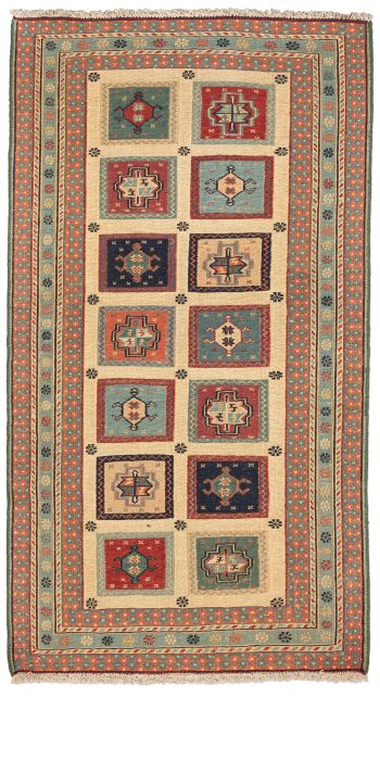 Bild von Afschar-Tabii aus Persien in der Größe 156 x 85 cm