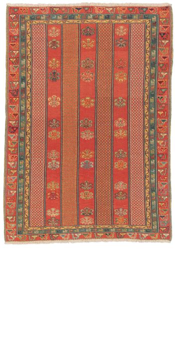 Bild von Afschar-Tabii aus Persien in der Größe 205 x 148 cm