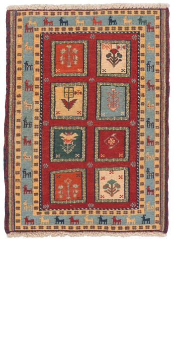 Bild von Afschar-Tabii aus Persien in der Größe 86 x 63 cm