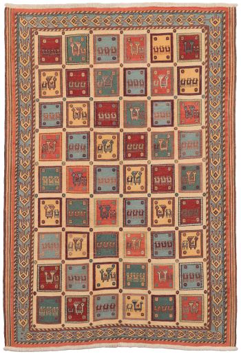 Bild von Afschar-Tabii aus Persien in der Größe 230 x 157 cm