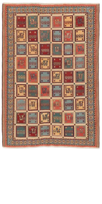 Bild von Afschar-Tabii aus Persien in der Größe 230 x 157 cm