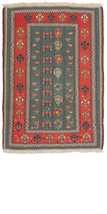 Bild von Afschar-Tabii aus Persien in der Größe 117 x 83 cm