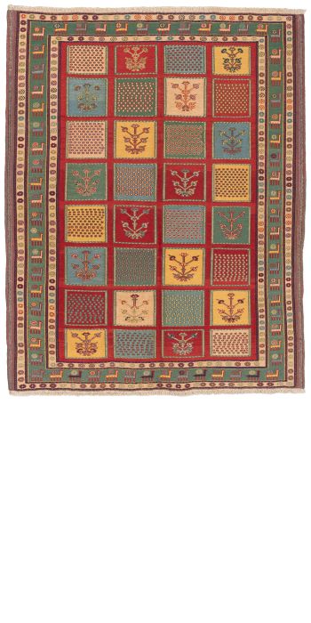 Bild von Afschar-Tabii aus Persien in der Größe 194 x 155 cm