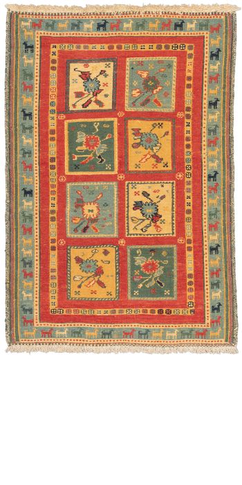 Bild von Afschar-Tabii aus Persien in der Größe 112 x 78 cm