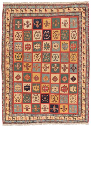 Bild von Afschar-Tabii aus Persien in der Größe 195 x 144 cm