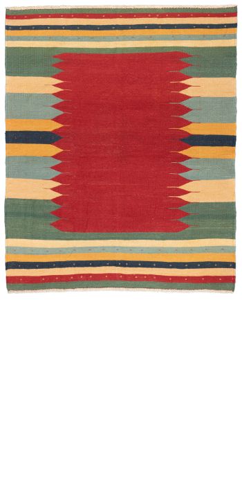 Bild von Afschar-Kamo aus Persien in der Größe 216 x 176 cm