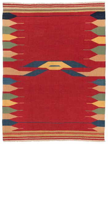 Bild von Afschar-Kamo aus Persien in der Größe 200 x 153 cm