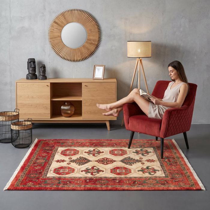 handgeknüpfter Orienteppich Ghadimi aus Persien Maß 160x135 cm