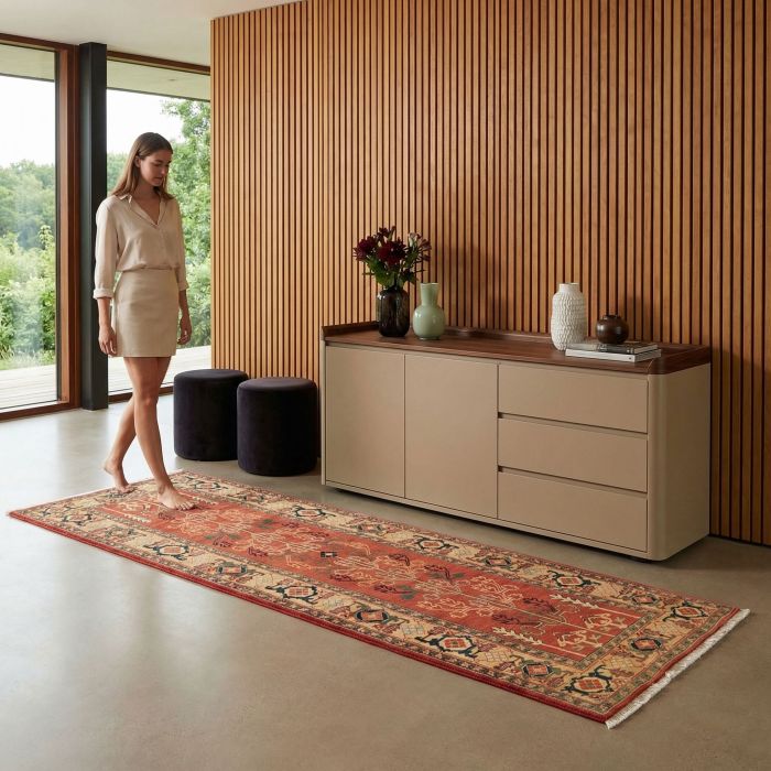 handgeknüpfter Orienteppich Ghadimi aus Persien Maß 290x92 cm