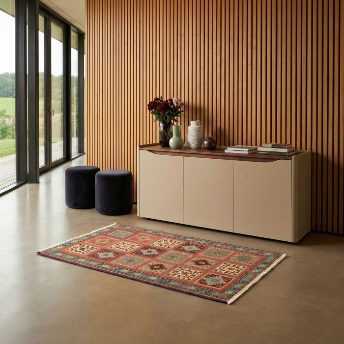 handgewebter Sumackkelim Afschar-Tabii aus Persien Maß 147x77 cm