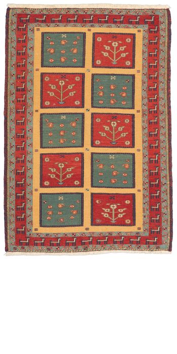 Bild von Afschar-Tabii aus Persien in der Größe 117 x 80 cm