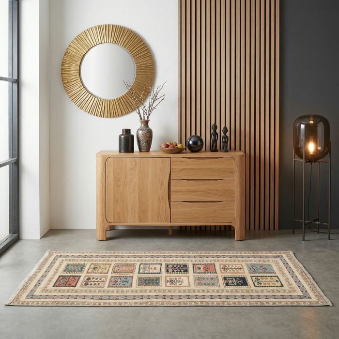 handgewebter Sumackkelim Afschar-Tabii aus Persien Maß 180x77 cm