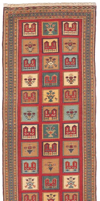 Bild von Afschar-Tabii aus Persien in der Größe 214 x 80 cm