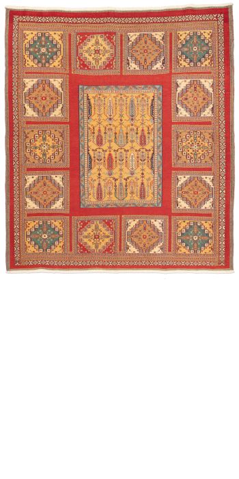 Bild von Afschar-Tabii aus Persien in der Größe 235 x 207 cm