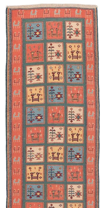 Bild von Afschar-Tabii aus Persien in der Größe 293 x 90 cm