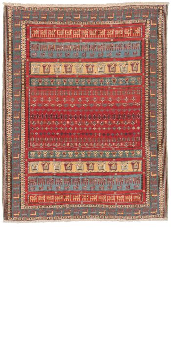 Bild von Afschar-Tabii aus Persien in der Größe 192 x 147 cm