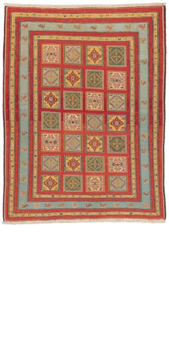 Bild von Afschar-Tabii aus Persien in der Größe 188 x 147 cm