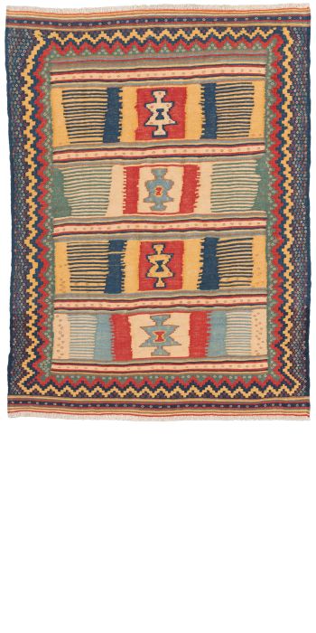 Bild von Afschar-Kamo aus Persien in der Größe 200 x 147 cm