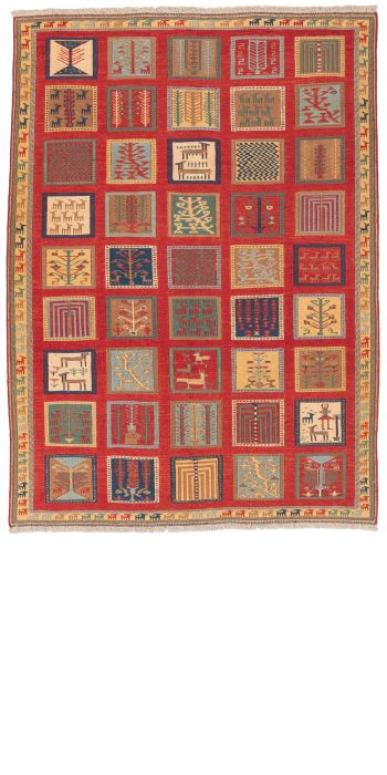 Bild von Afschar-Tabii aus Persien in der Größe 200 x 145 cm