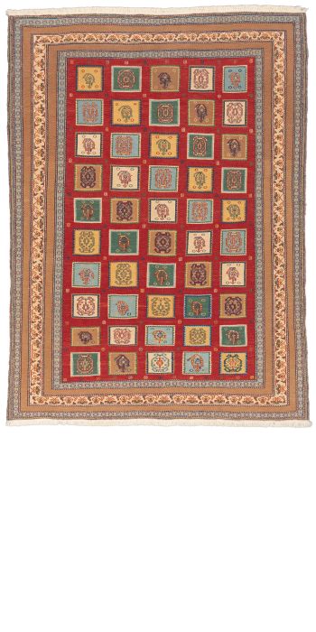 Bild von Afschar-Tabii aus Persien in der Größe 200 x 147 cm