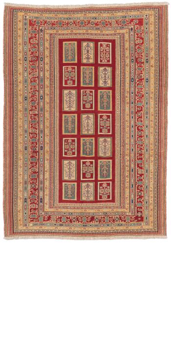 Bild von Afschar-Tabii aus Persien in der Größe 205 x 146 cm