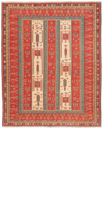 Bild von Afschar-Tabii aus Persien in der Größe 245 x 200 cm