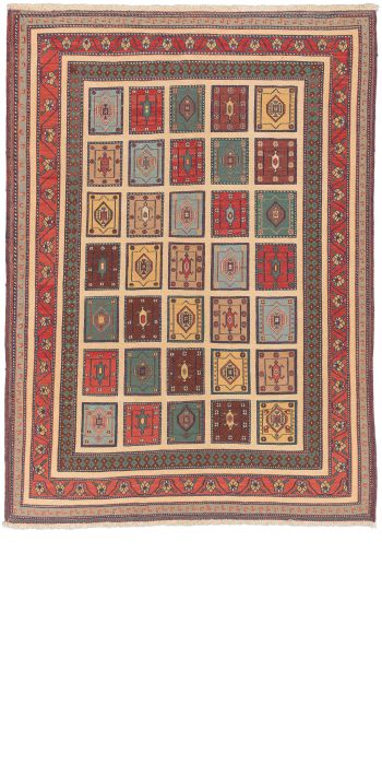 Bild von Afschar-Tabii aus Persien in der Größe 203 x 148 cm