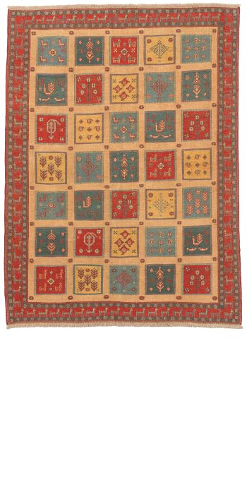 Bild von Afschar-Tabii aus Persien in der Größe 197 x 145 cm