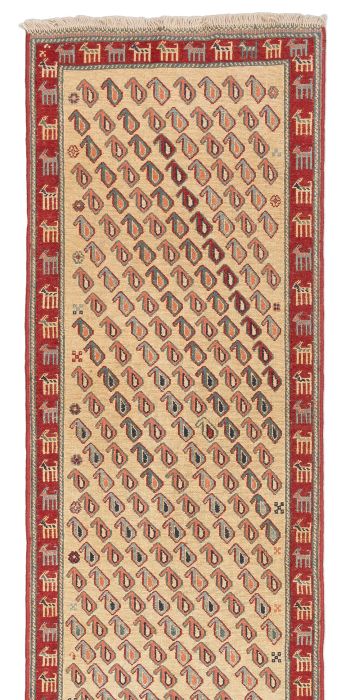 Bild von Afschar-Tabii aus Persien in der Größe 251 x 68 cm