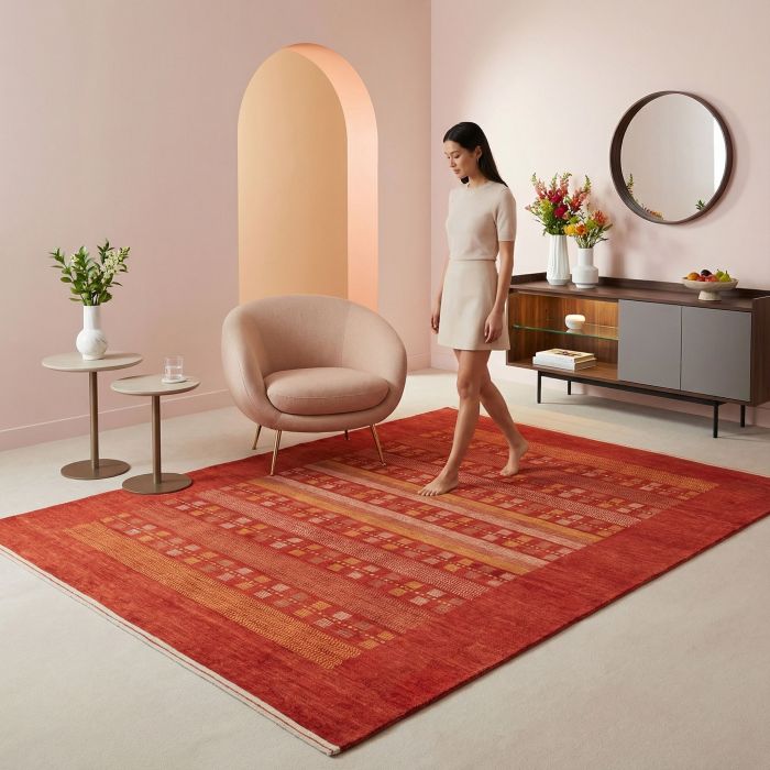 handgeknüpfter Orienteppich Amalehbaft aus Persien Maß 268x176 cm