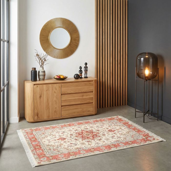 handgeknüpfter Orienteppich Täbriz aus Persien Maß 155x103 cm