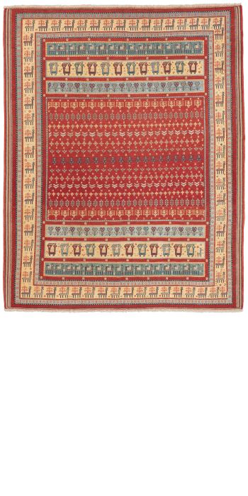 Bild von Afschar-Tabii aus Persien in der Größe 262 x 197 cm