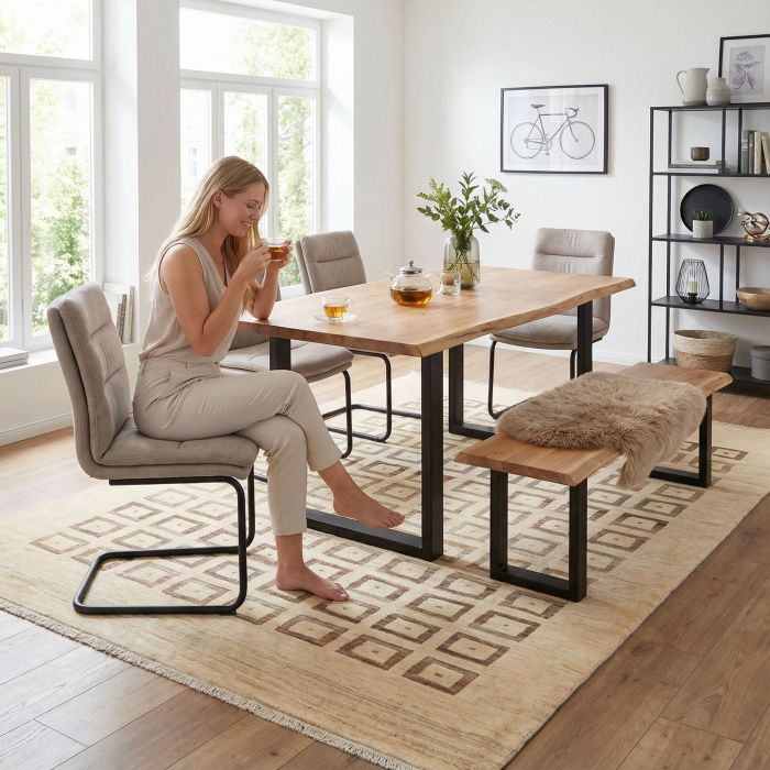 handgeknüpfter Orienteppich Kashkulibaft aus Persien Maß 281x196 cm