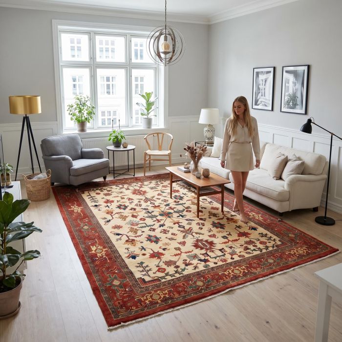 handgeknüpfter Orienteppich Ghadimi aus Persien Maß 375x255 cm