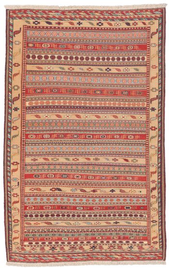 Bild von Afschar-Tabii aus Persien in der Größe 209 x 134 cm
