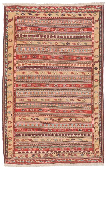 Bild von Afschar-Tabii aus Persien in der Größe 209 x 134 cm