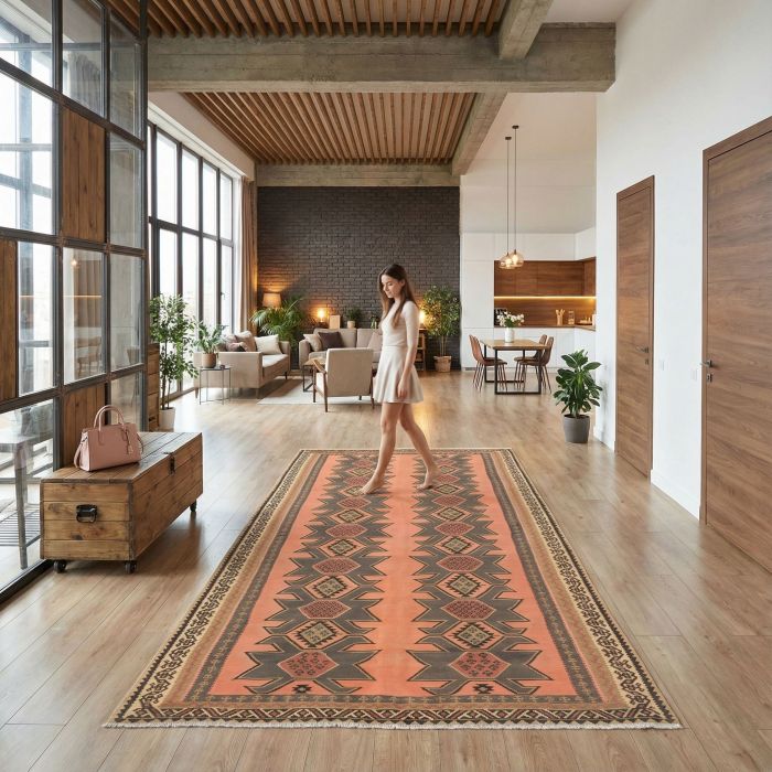 handgewebter Kelim Schahsawan aus Persien Maß 402x202 cm