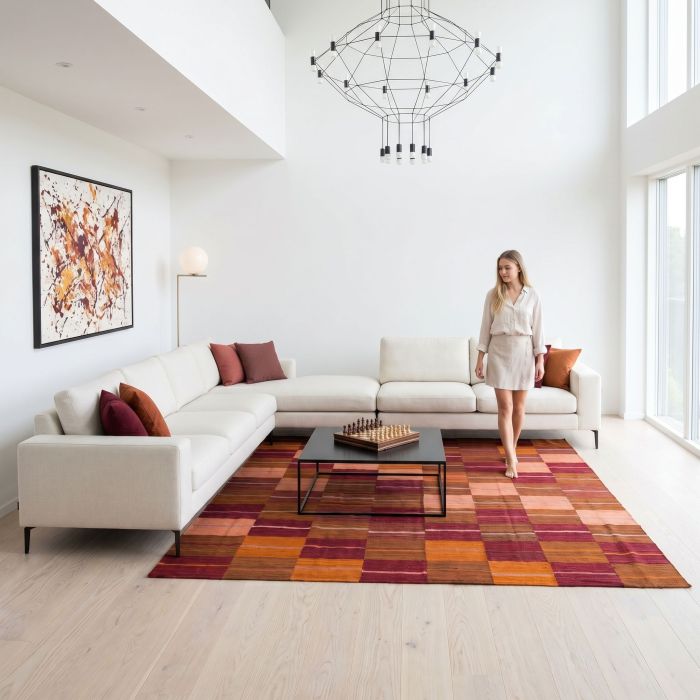 handgewebter Kelim Tavis aus Afghanistan Maß 336x265 cm