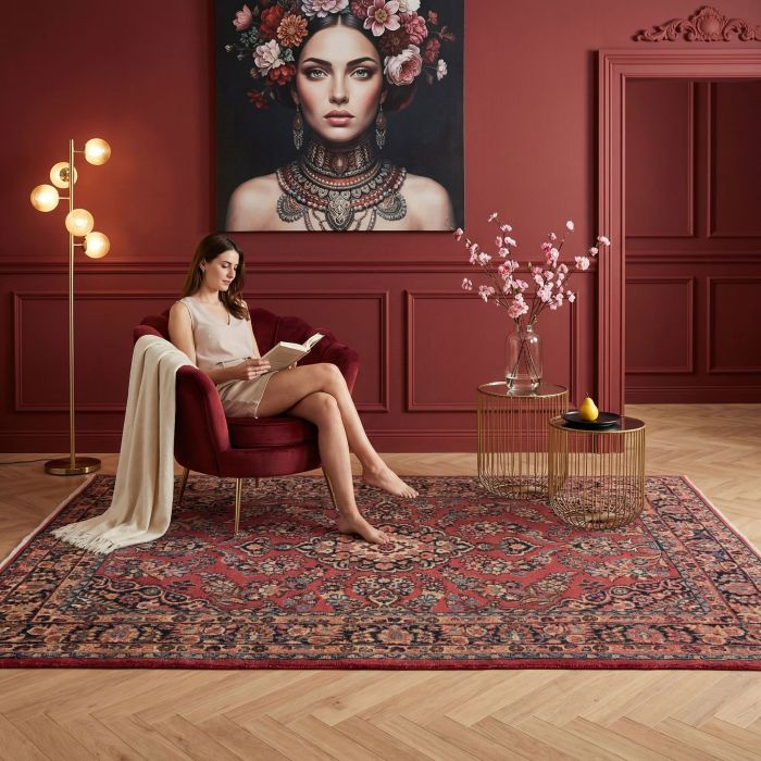 handgeknüpfter Orienteppich Scherkat aus Persien Maß 275x187 cm