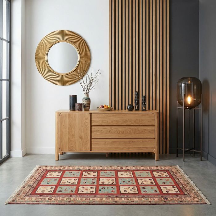 handgewebter Sumackkelim Afschar-Tabii aus Persien Maß 150x97 cm