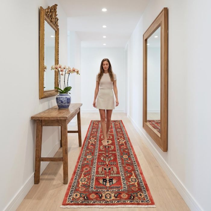 handgeknüpfter Orienteppich Ghadimi aus Persien Maß 297x87 cm