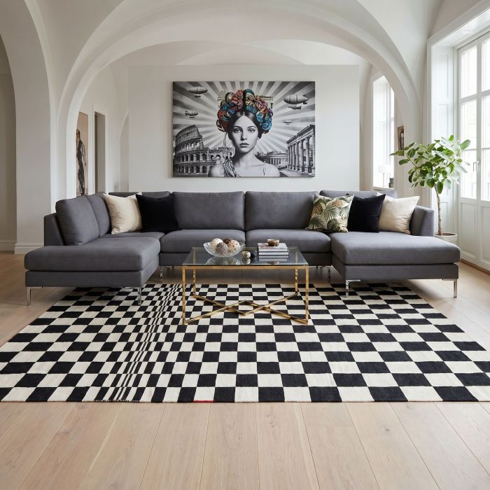 handgewebter Kelim Tavis aus Afghanistan Maß 343x253 cm