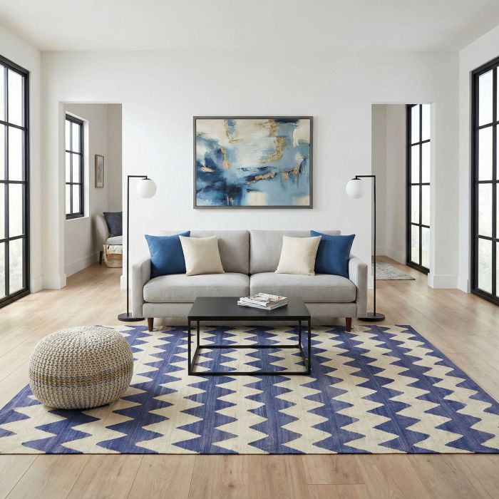 handgewebter Kelim Tavis aus Afghanistan Maß 299x262 cm