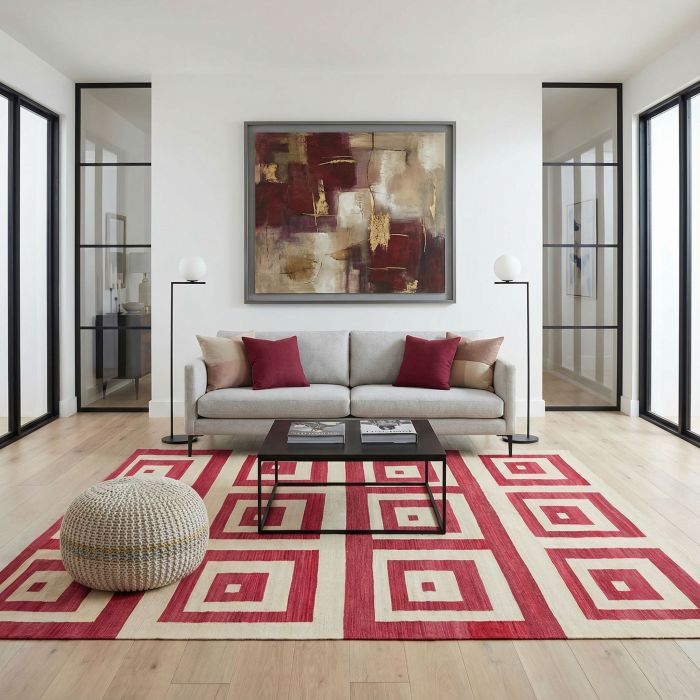 handgewebter Kelim Tavis aus Afghanistan Maß 291x256 cm