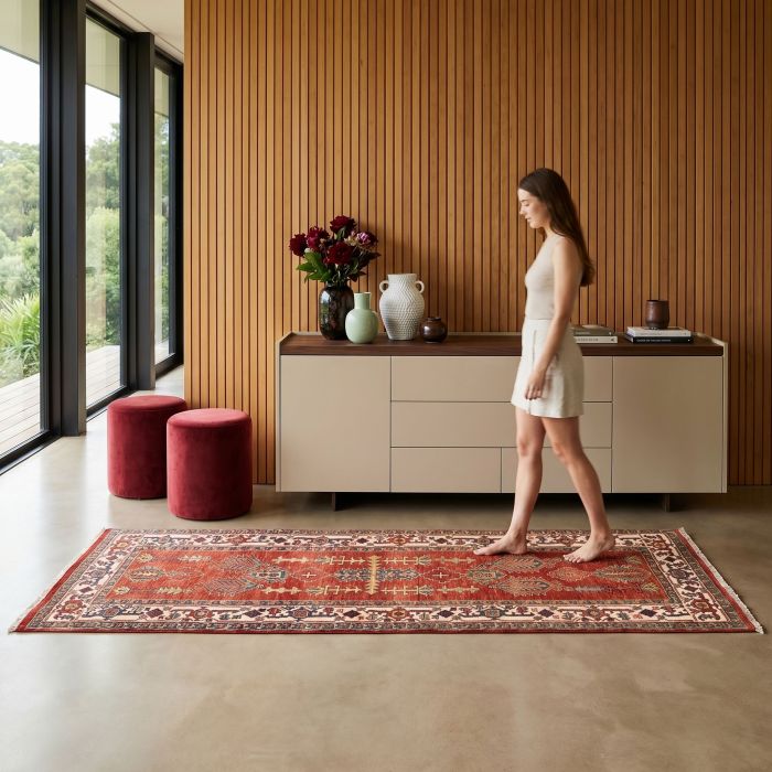 handgeknüpfter Orienteppich Ghadimi aus Persien Maß 250x88 cm