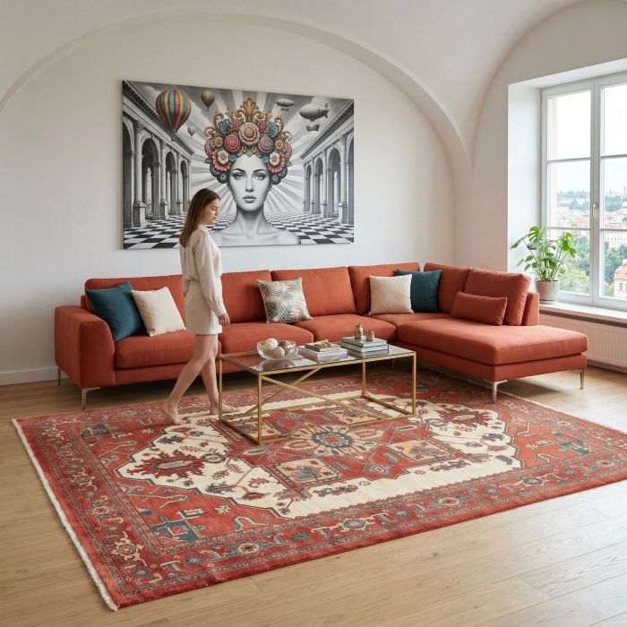 handgeknüpfter Orienteppich Ghadimi aus Persien Maß 390x300 cm